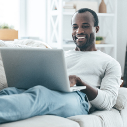 Man with laptop